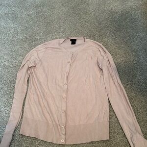 Ann Taylor Light Pink Button Up Cardigan Size Medium